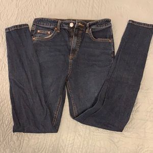 High Rise Distressed Skinny Jeans